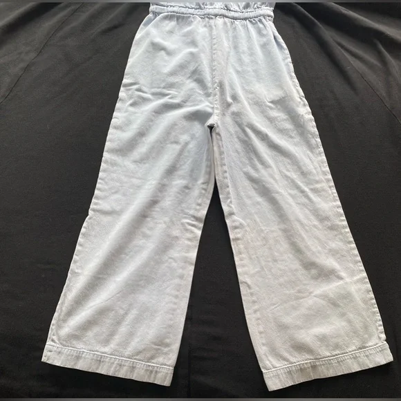 Universal Thread Indigo One Piece Cropped Bell Bottom Romper Jumpsuit! Size XS. - Picture 11 of 11